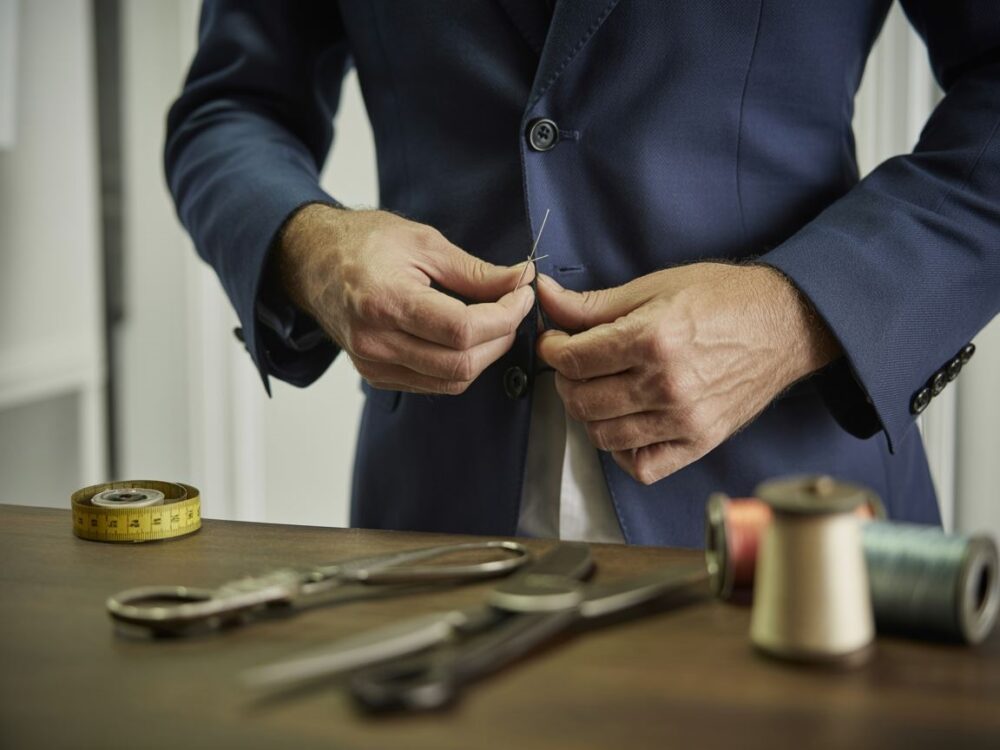 Zwężanie marynarki w talii