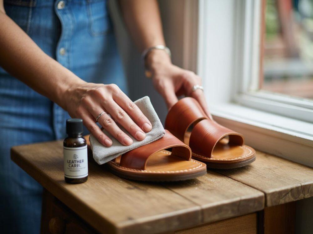 akcesoria do czyszczenia sandałów