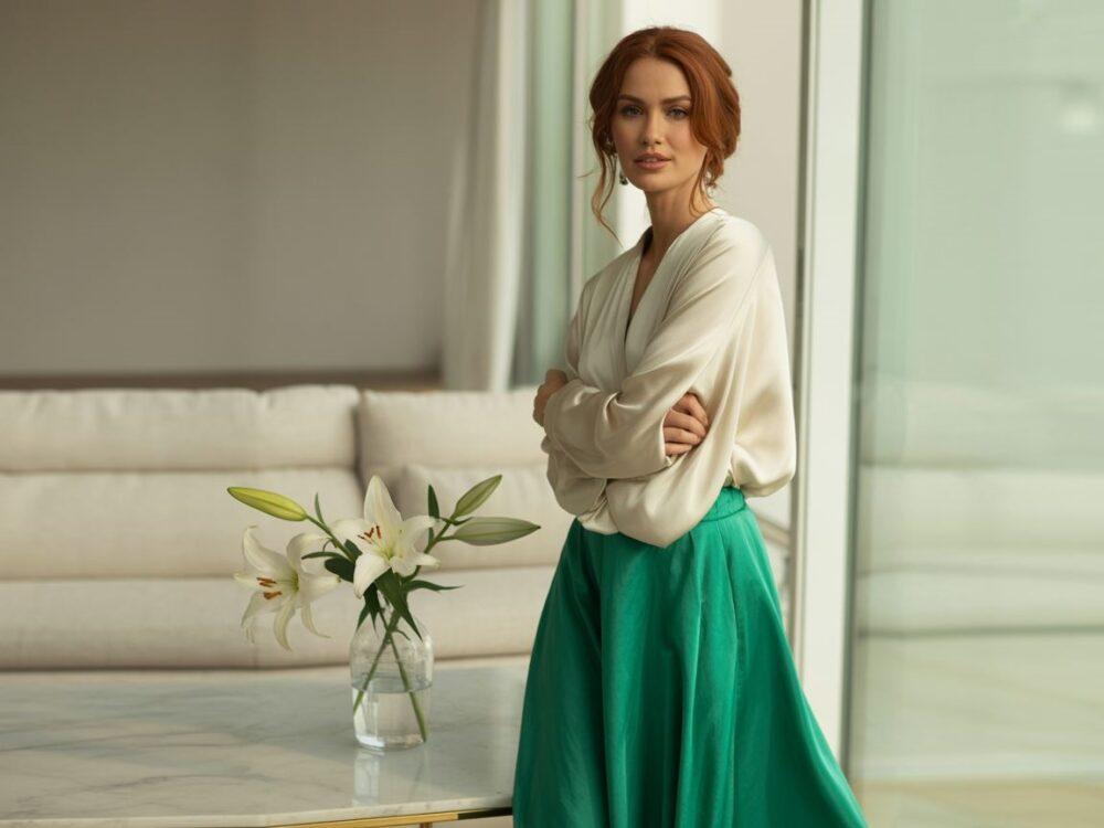 bluzka do długiej spódnicy