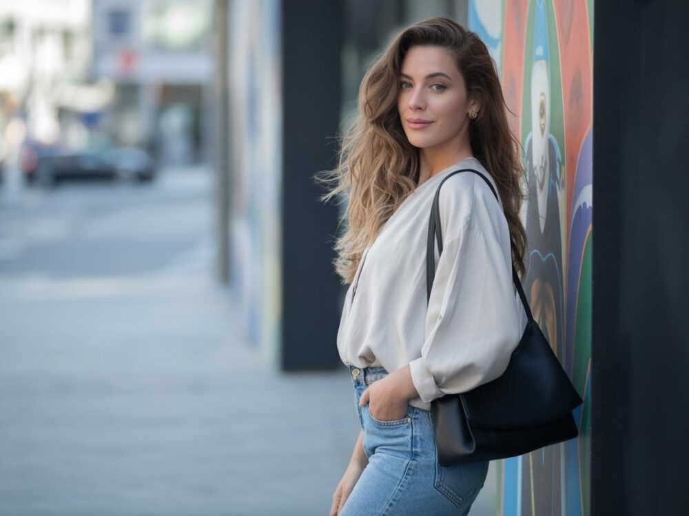 bluzka oversize stylizacja