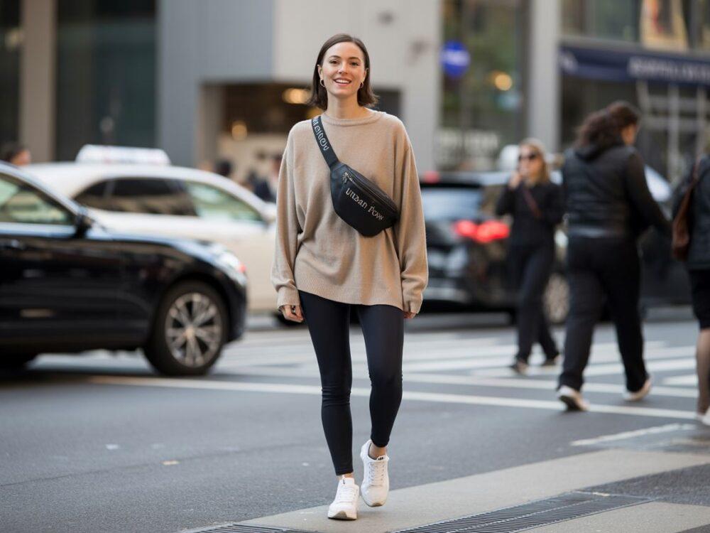 casualowy look z leginsami