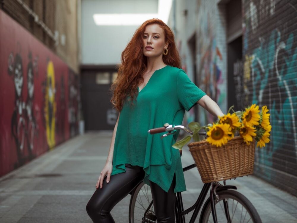 casualowy look z tuniką