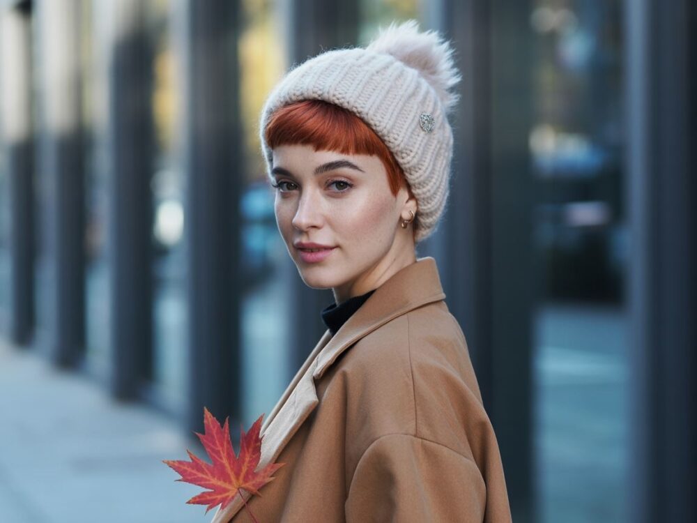 czapka na krótkie włosy