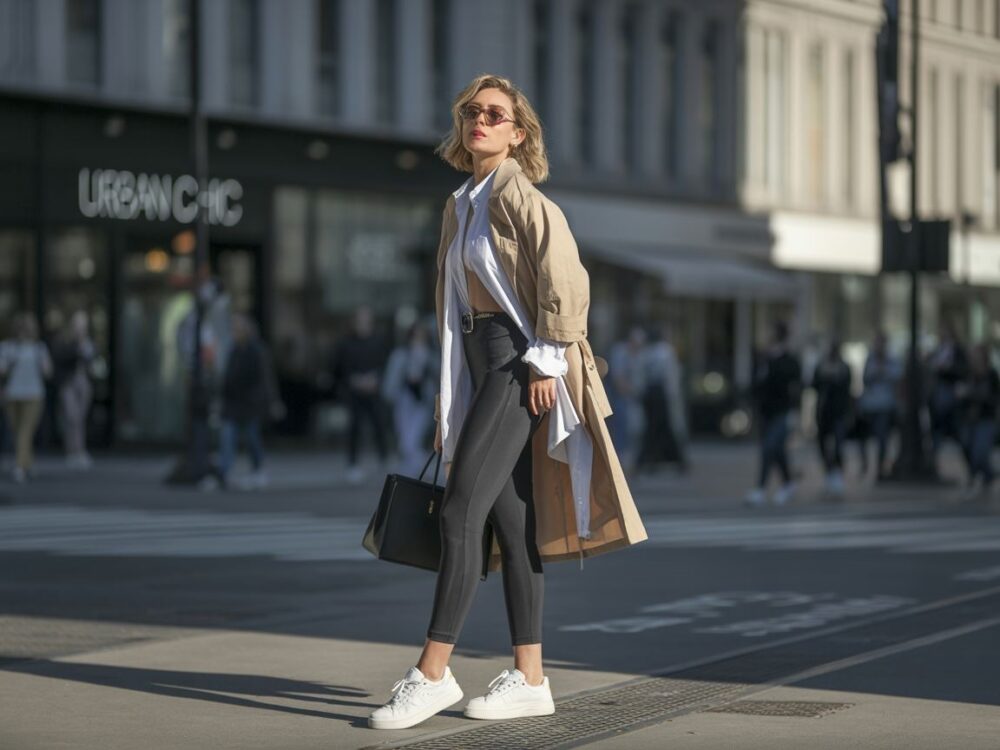 czarne legginsy stylizacja