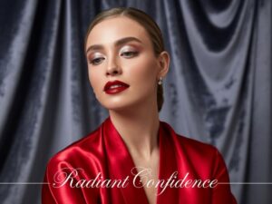 czerwone usta do czerwonej sukienki