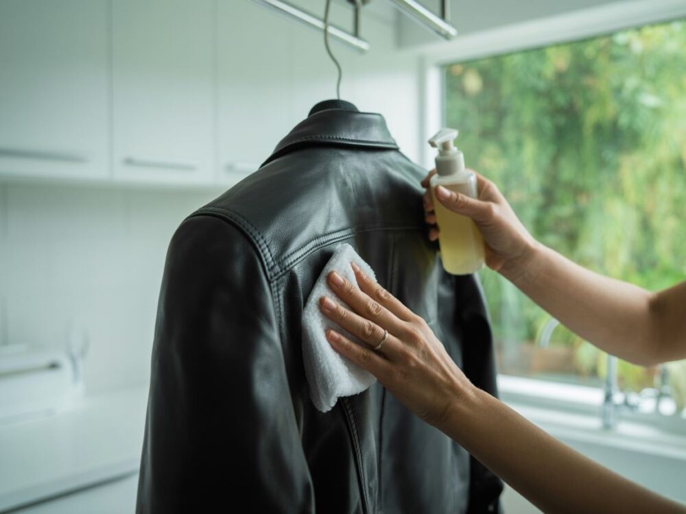 czyszczenie kurtki skórzanej
