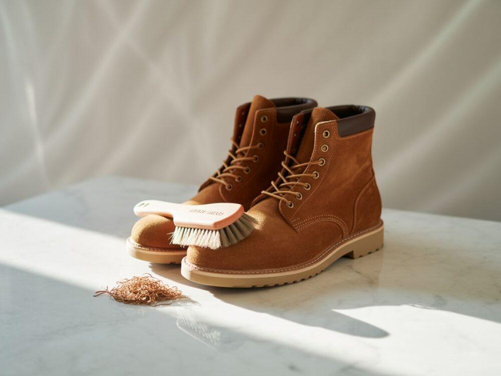 czyszczenie zamszowych kozaków