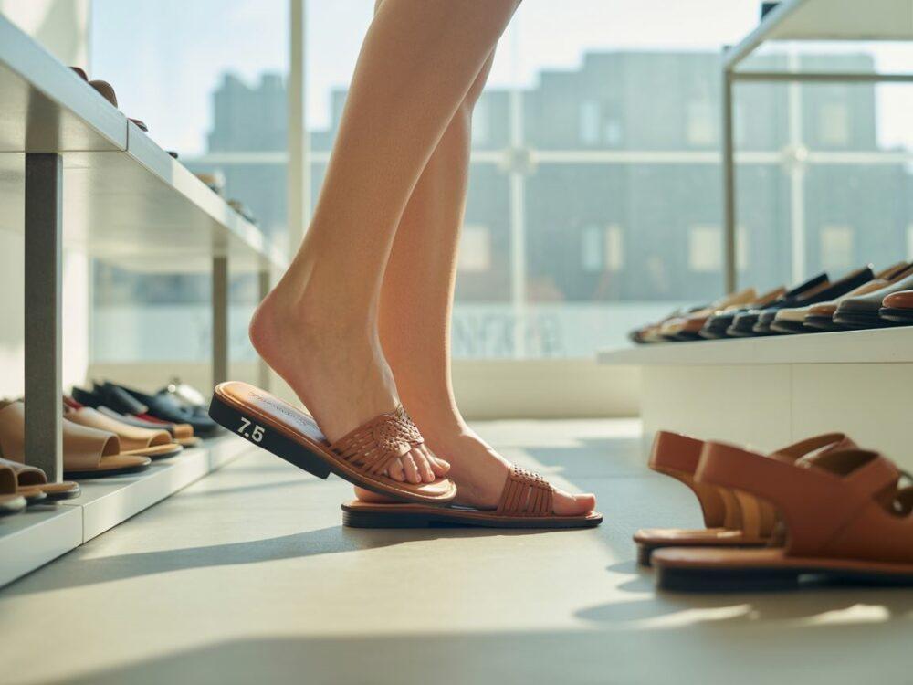 dobór rozmiaru sandałów