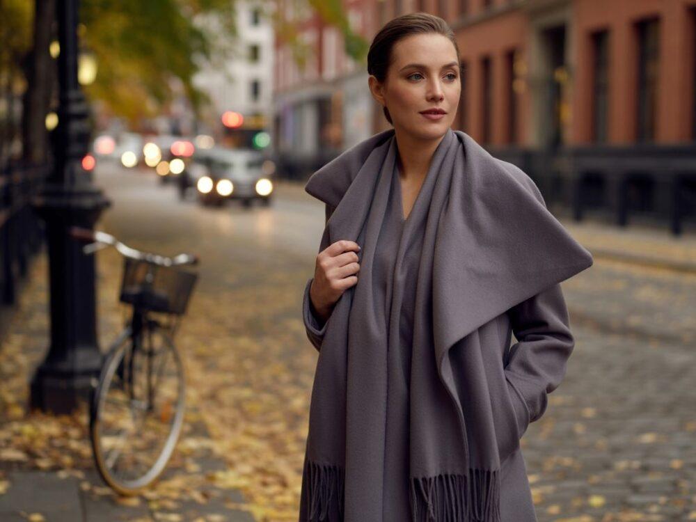 dobór szalika do okrycia wierzchniego