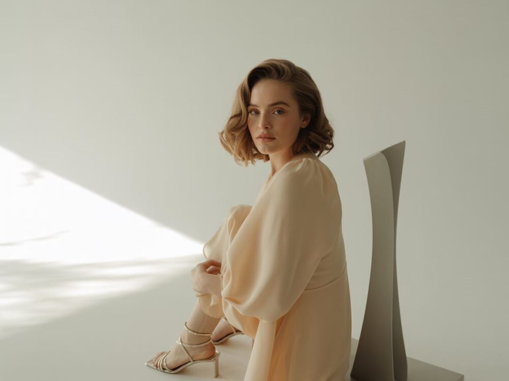 dodatki do beżowej sukienki