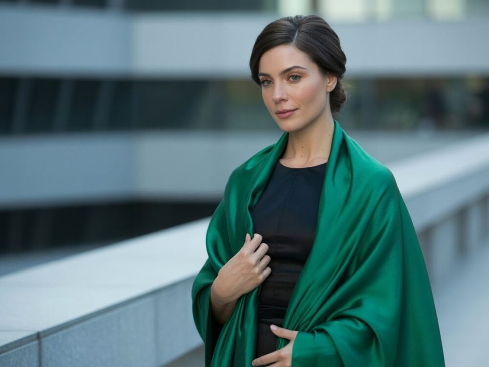 elegancka stylizacja z narzutką