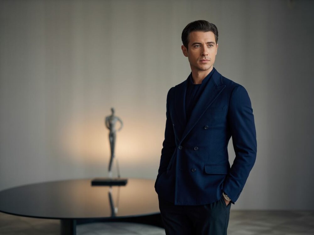 elegancki mężczyzna w marynarce