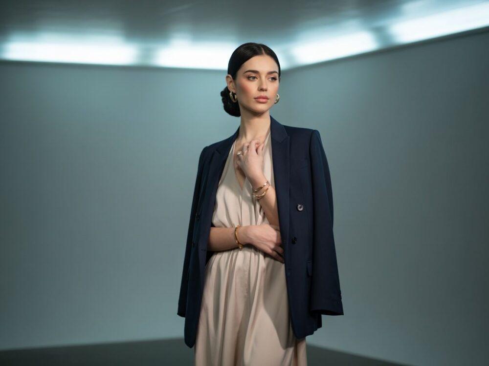 elegancki żakiet na sukience