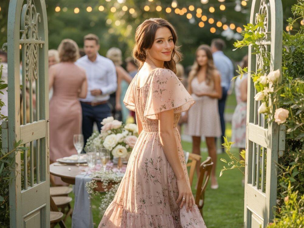 gość weselny w sukience