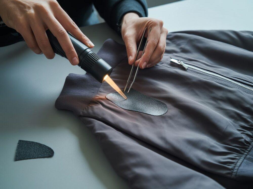 gumowy nadruk na materiale