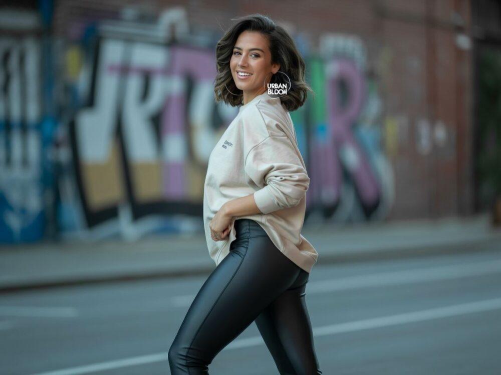 kobieta w legginsach