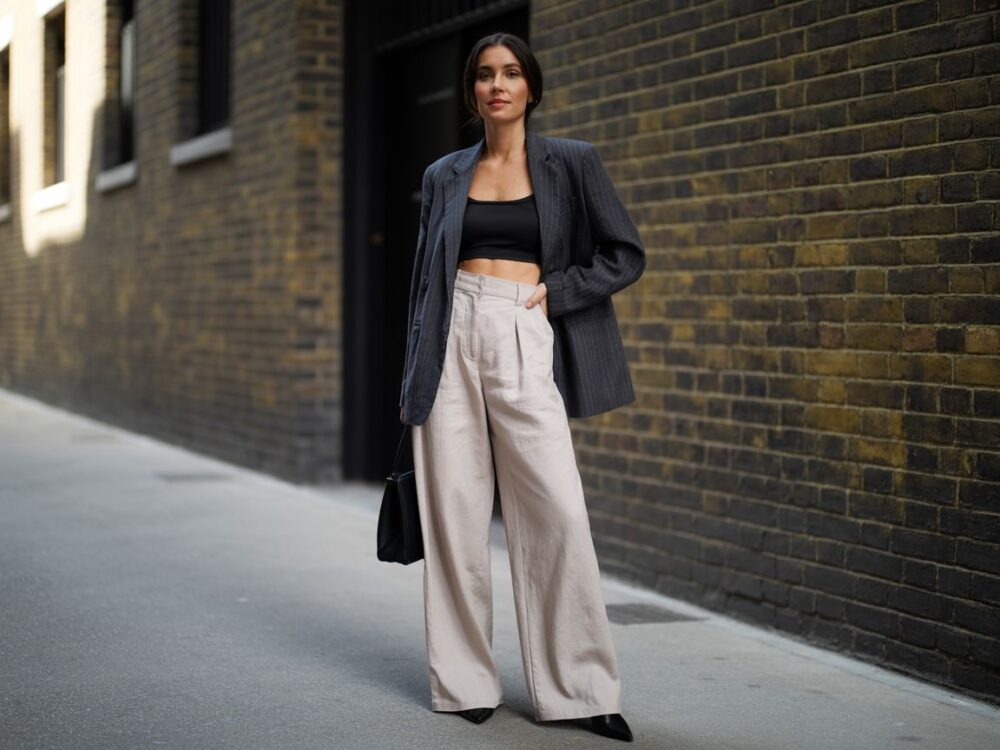 kurtka do szerokich spodni