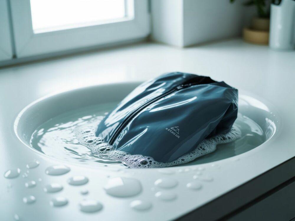 kurtka wodoodporna w pralce