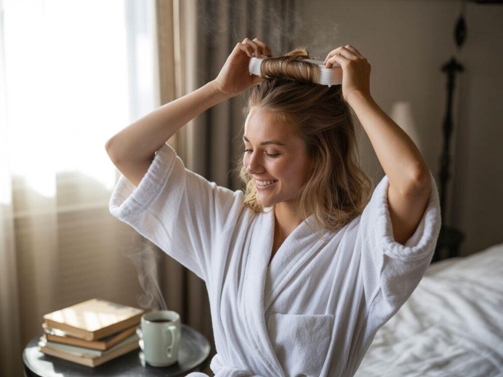 metoda kręcenia włosów paskiem