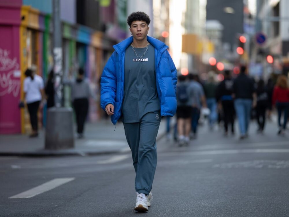 miejski look z kurtką