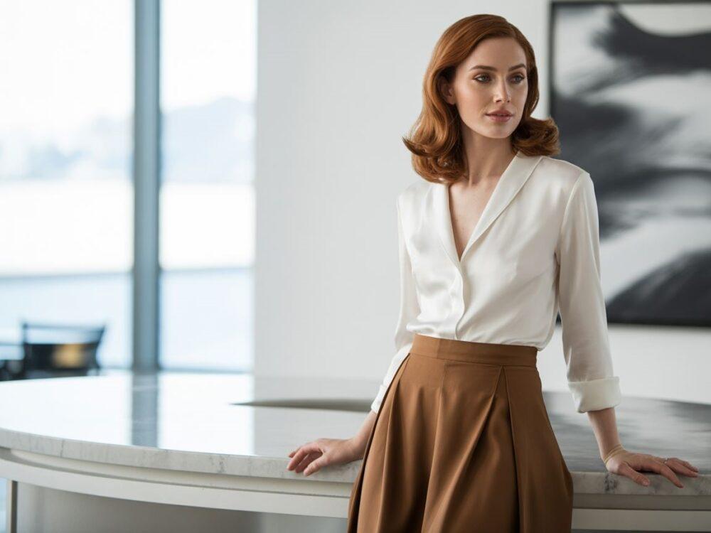 modna bluzka do spódnicy