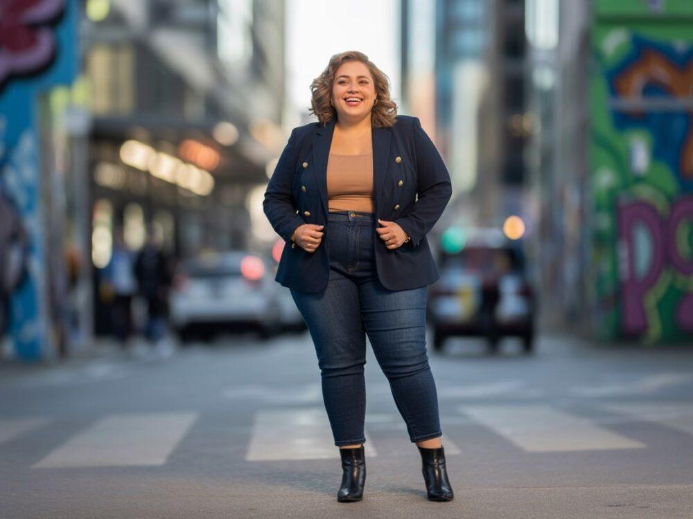 modna kurtka plus size