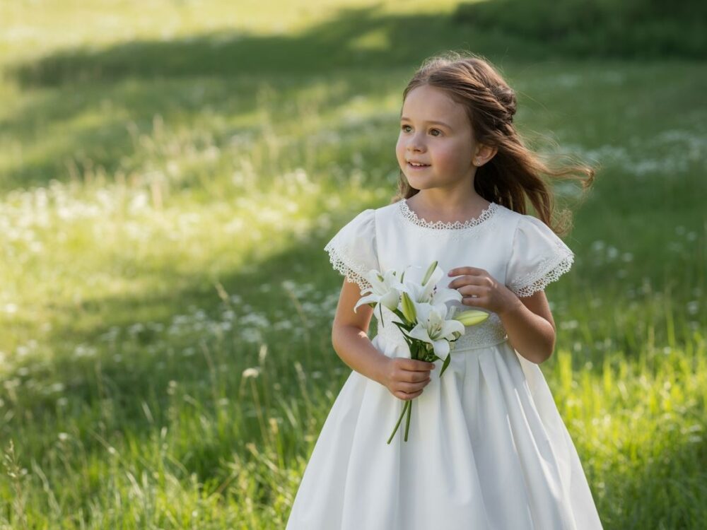 modna sukienka komunijna