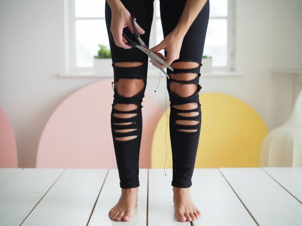 modne legginsy z wycięciami