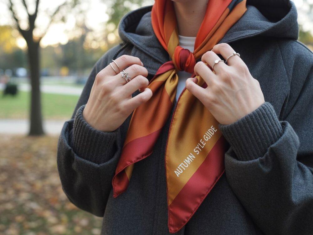 modne wiązanie szalika