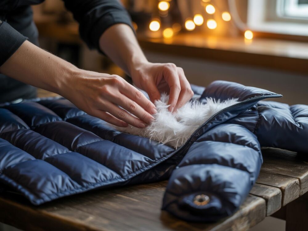 naprawa kurtki puchowej