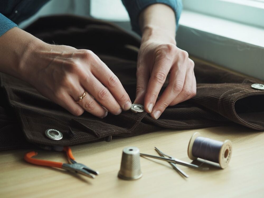 naprawa napy w kurtce