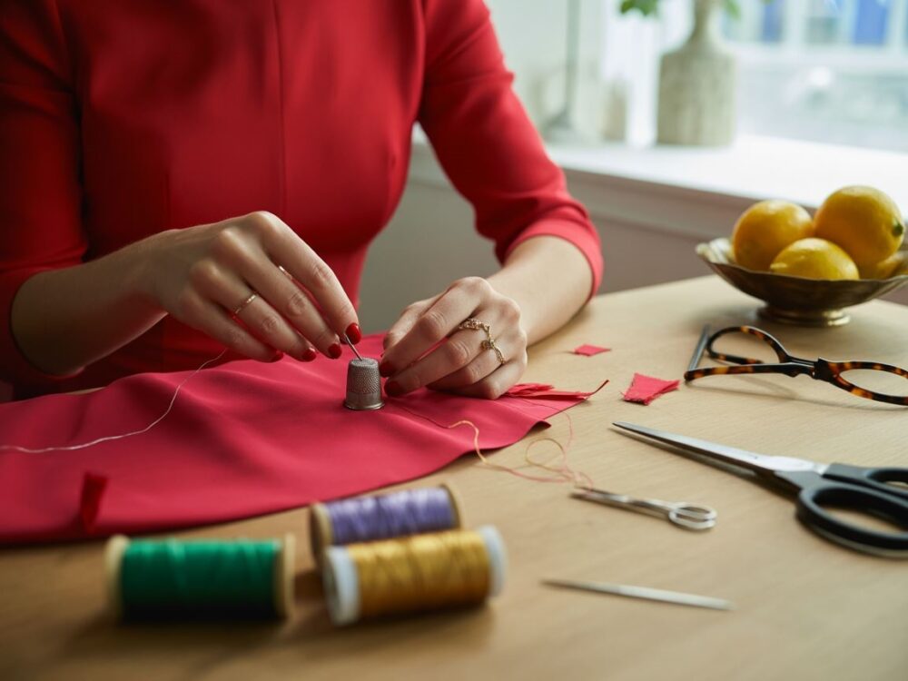 narzędzia krawieckie i materiały