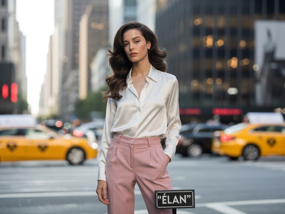 outfit z różowymi spodniami