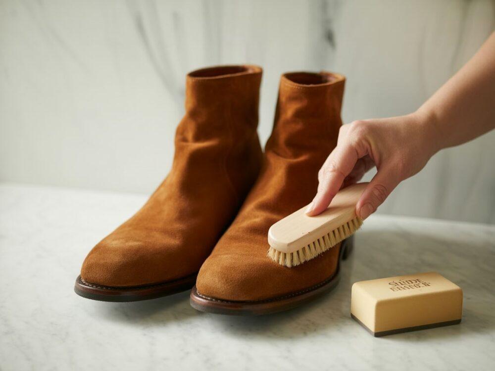 pielęgnacja obuwia zamszowego