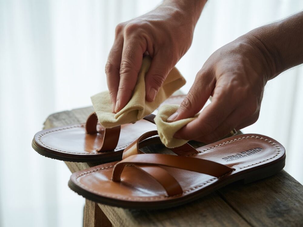 pielęgnacja wkładki w sandałach