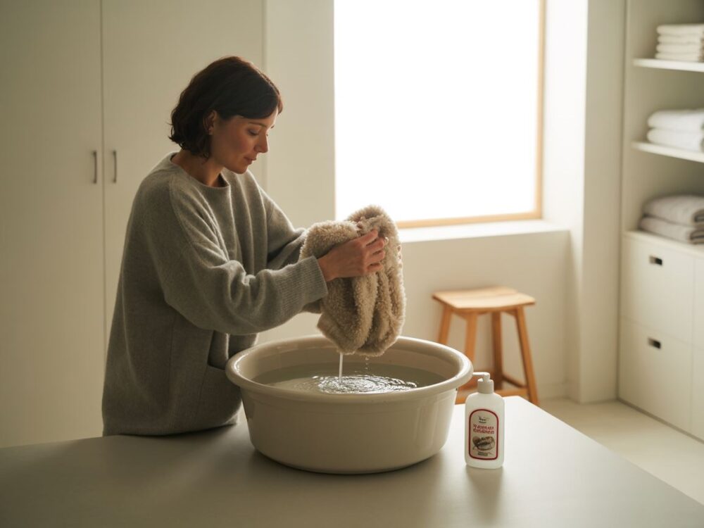 pralka z kurtką puchową