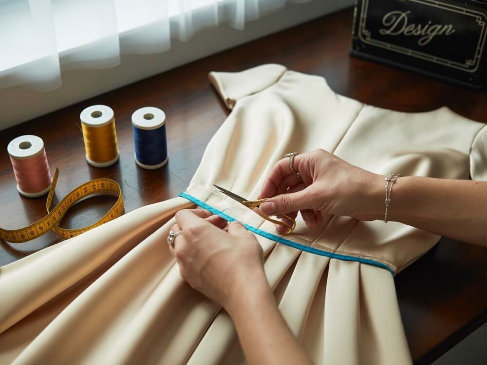 przerabianie góry sukienki