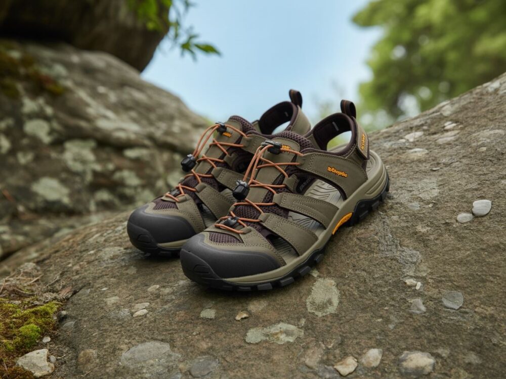 sandały outdoor na tle natury