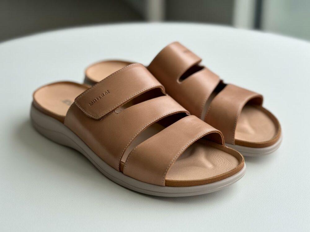 sandały z szerokimi paskami