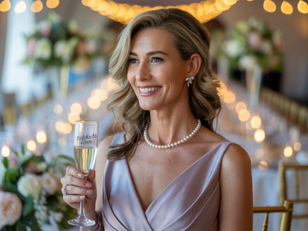 stylowa kobieta na weselu