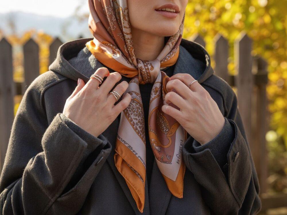 szalik i kaptur na zimę