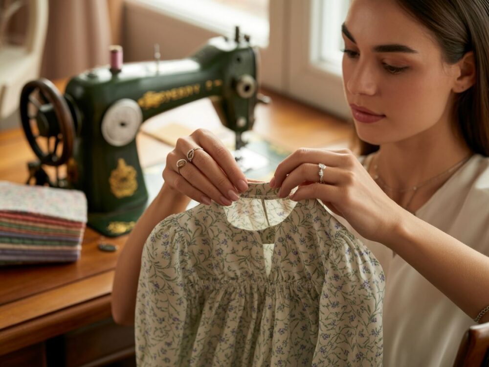 szycie dekoltu na mniejszy