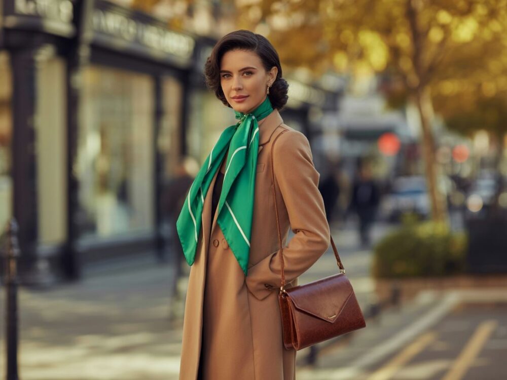 wiązanie szala do płaszcza