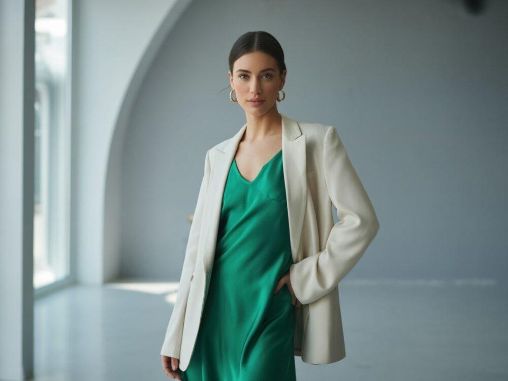 żakiet do długiej sukienki