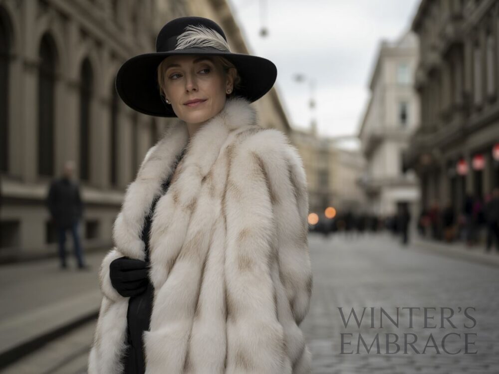 zimowa stylizacja z czapką